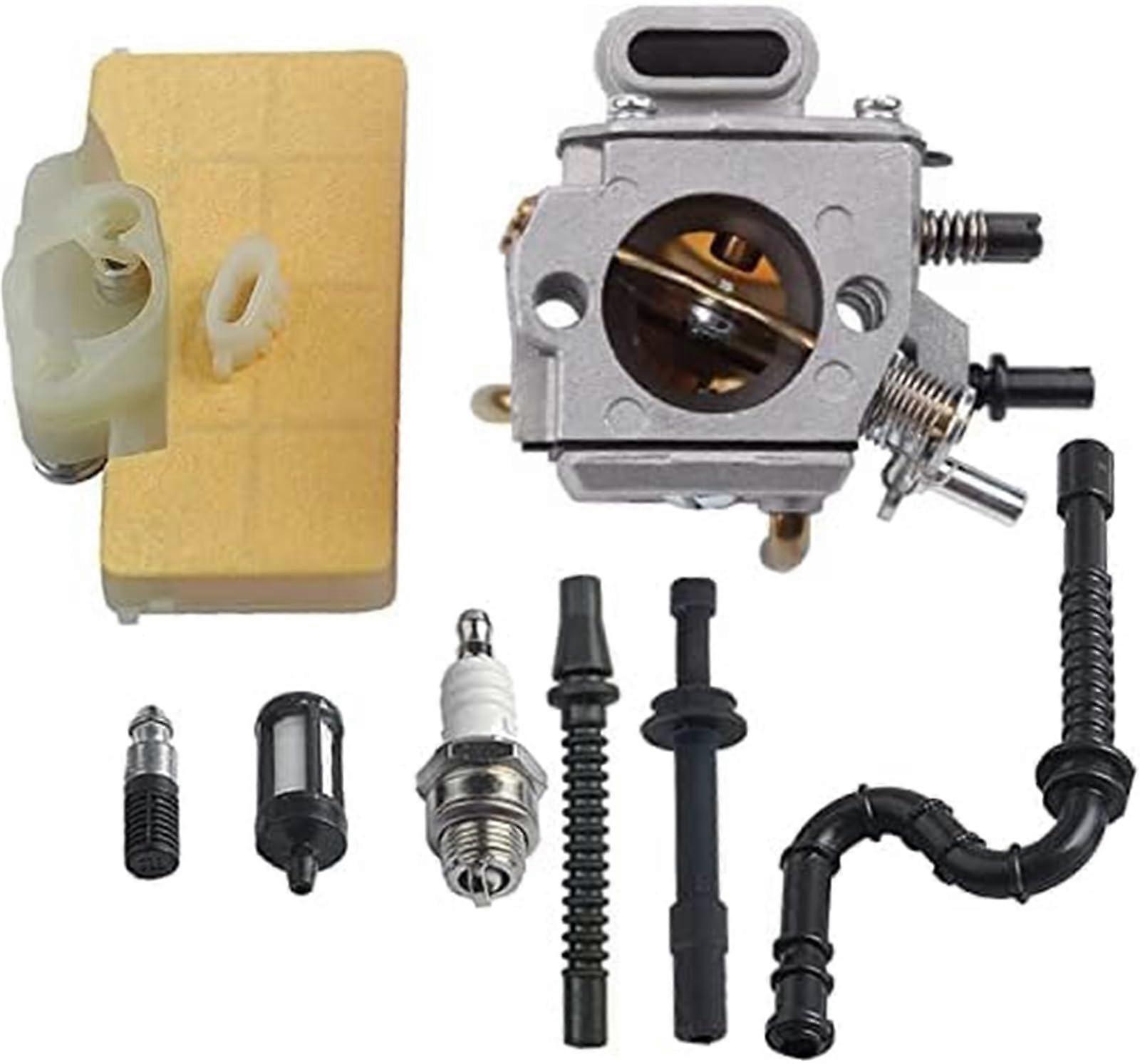 Carb Carb with Air Filter Fuel Line TuneUp Kit, for STIHL, MS290 MS310 MS390 029 039 Chainsaw Garden Air Filter Tuning Kit