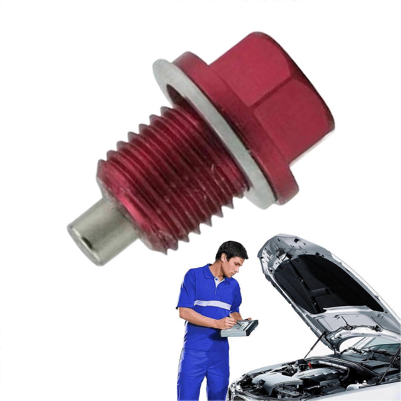 Engine Oil Drain Stop Magnetic Plug M12 X 1.75 with Seal for Leak-Free Performance, Compatible with Oil Pans