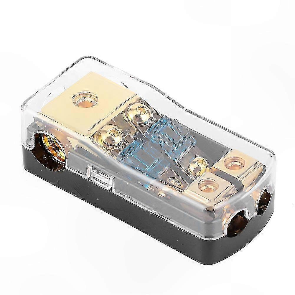 2-Way Mini ANL Fuse Holder with 60A Fuse for Auto Marine o Systems Distribution Block Terminal Adapter