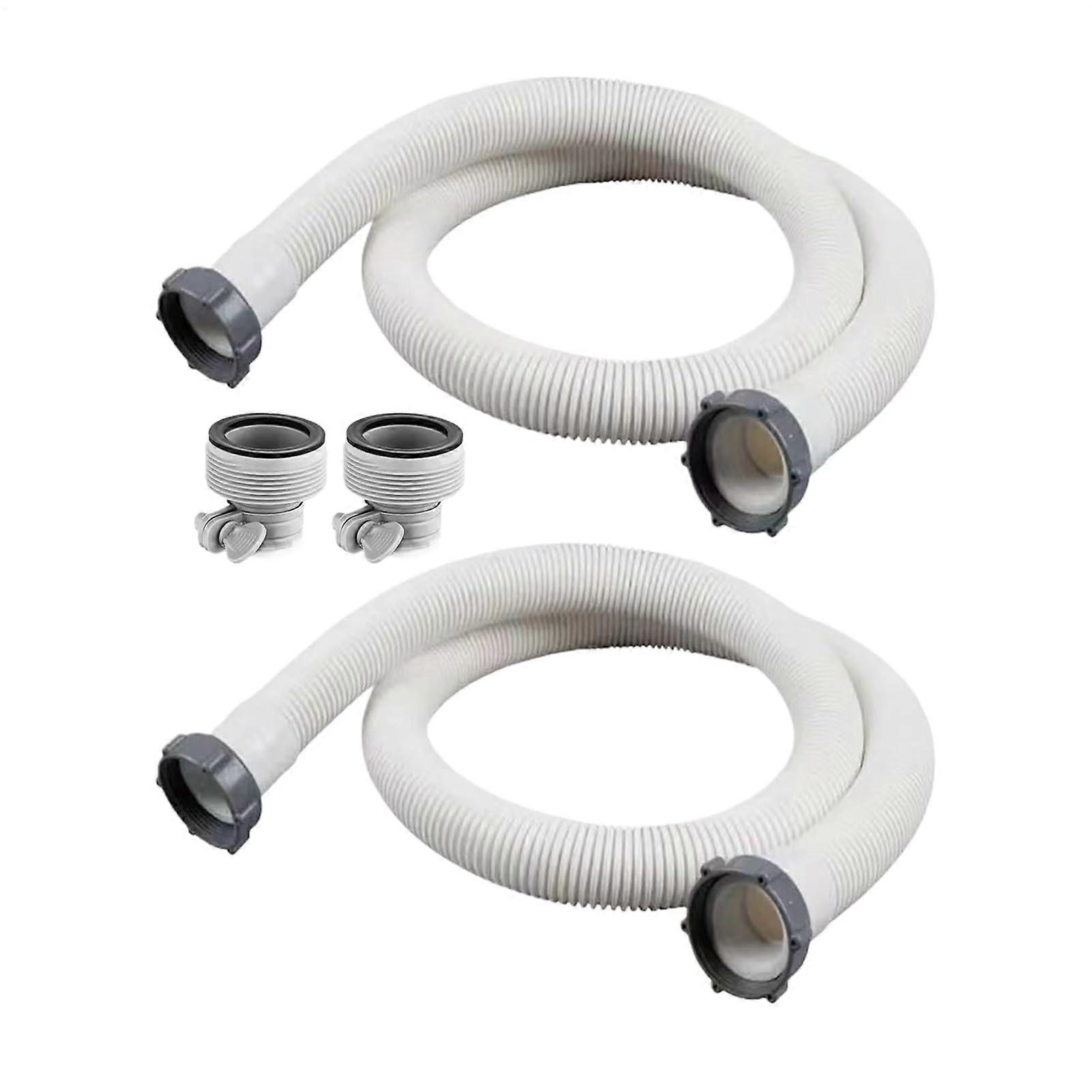 Pool Hose, Filter Connecting Pipe, PVC Drain Hose, Easy Installation, 2 Pieces
