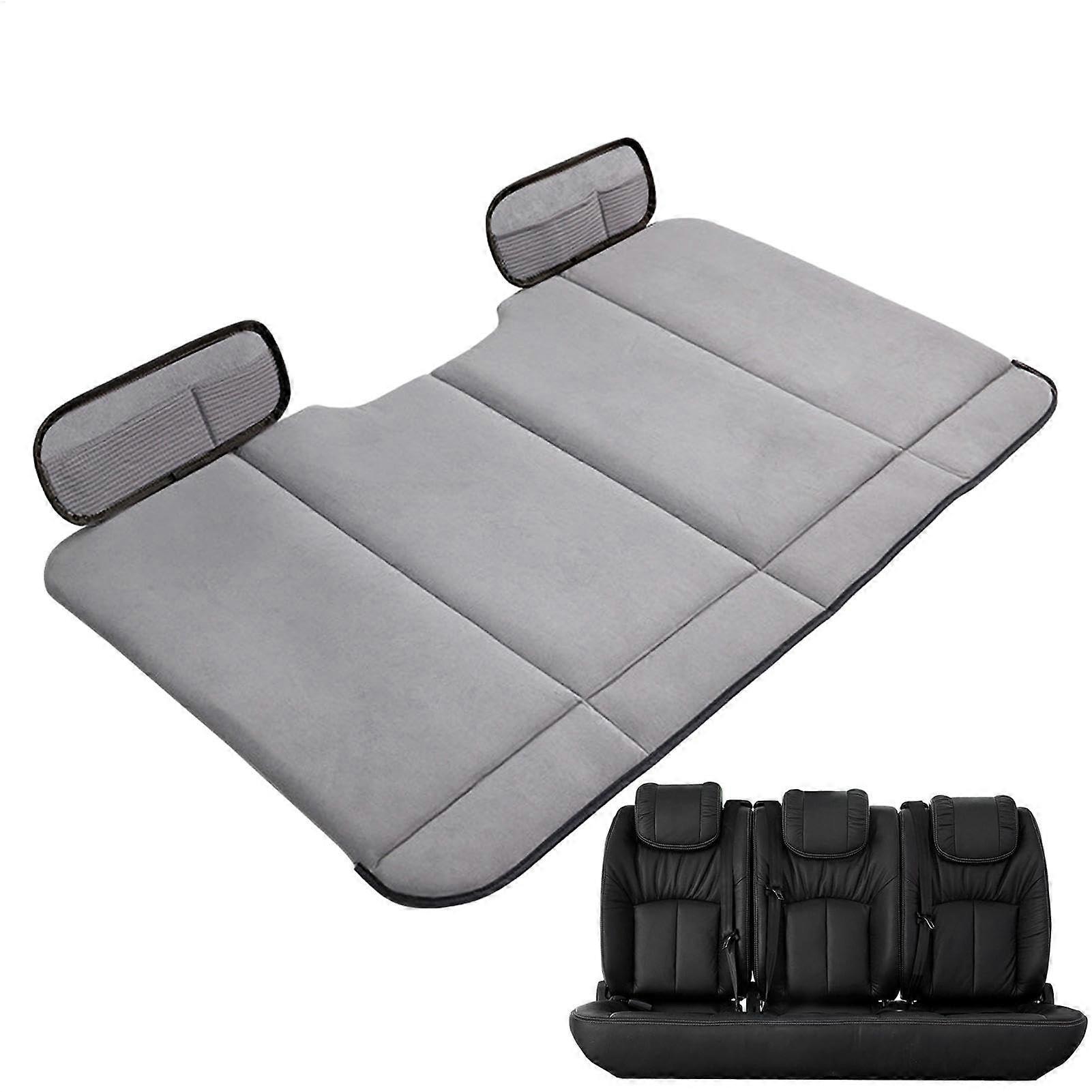 Generico Car Rear Seat Bench Double-Sided Broom High Capacity Foldable Back Seat Pillow for Trucks and SUVs