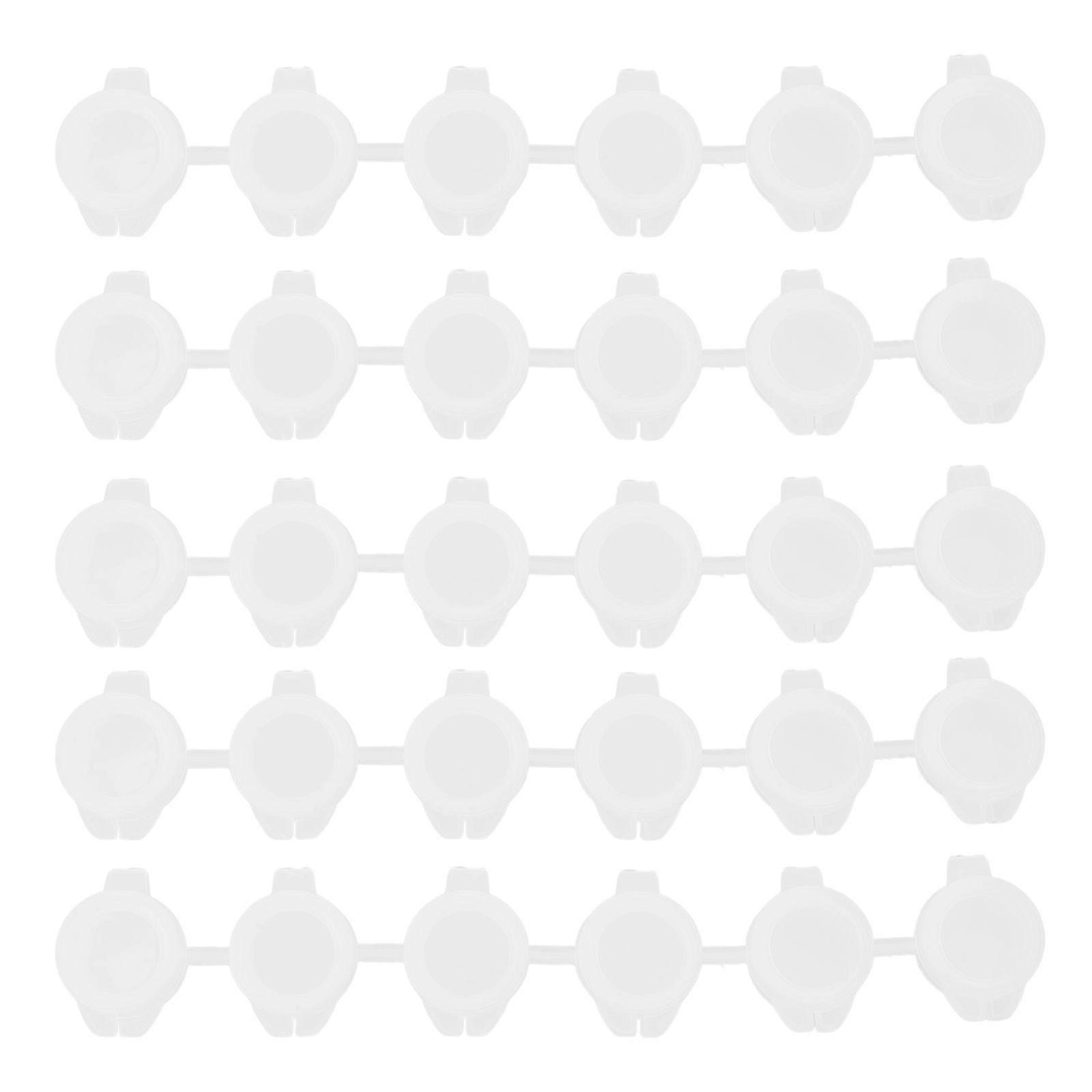 30Pcs Empty Paint Strips Paint Cup Pots Clear Storage Containers Painting Tool