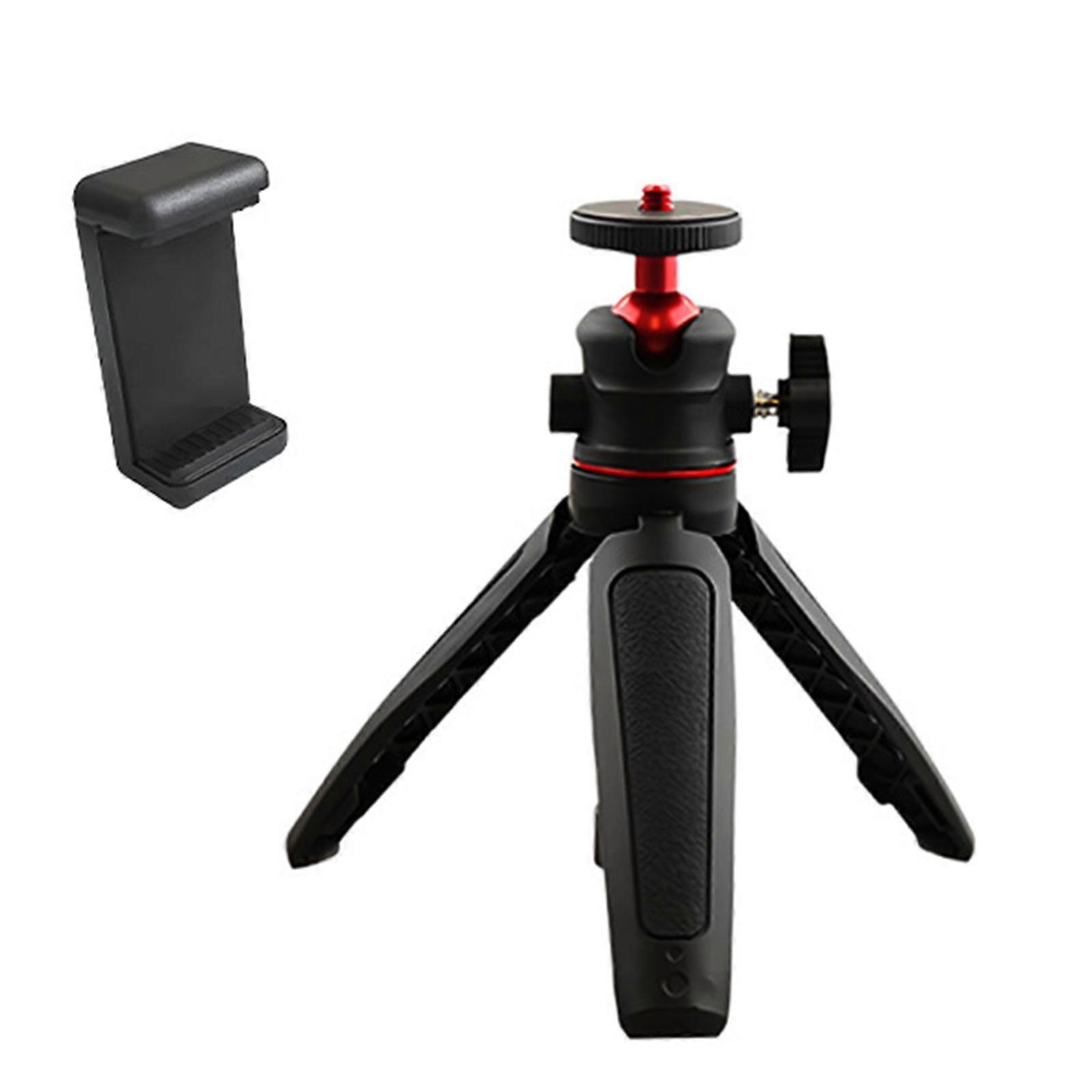 360 Degree Adjustable Tripod Tabletop Tripod for Photography Video Recording Handheld Tripod with Phone Clip Multicolor