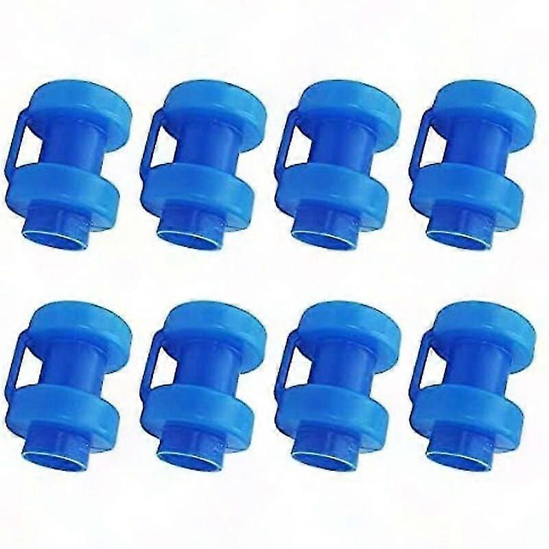 8Pcs 25mm Blue Trampoline Net Rod End Caps - Replacement Parts for Trampoline Safety Nets (10g)