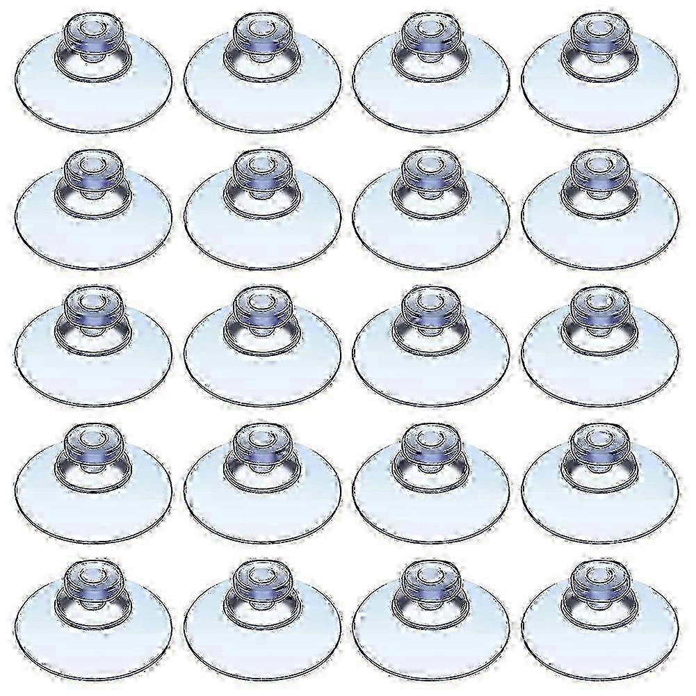 100Pcs Transparent Suction Cups, Plastic Pads Without Hooks Suitable for Outdoor, Kitchen, and Bathroom Use - Great Quality Edition 0820