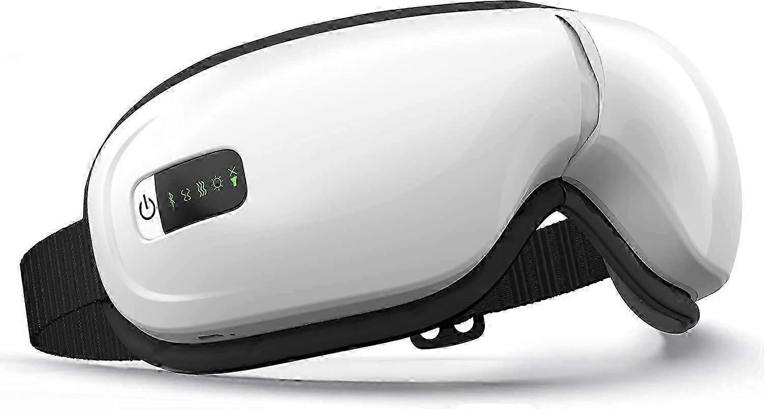 Masseur oculaire électrique intelligent, pression d’air, compression de chaleur, musique Bluetooth, rechargeable et pliable à 180°