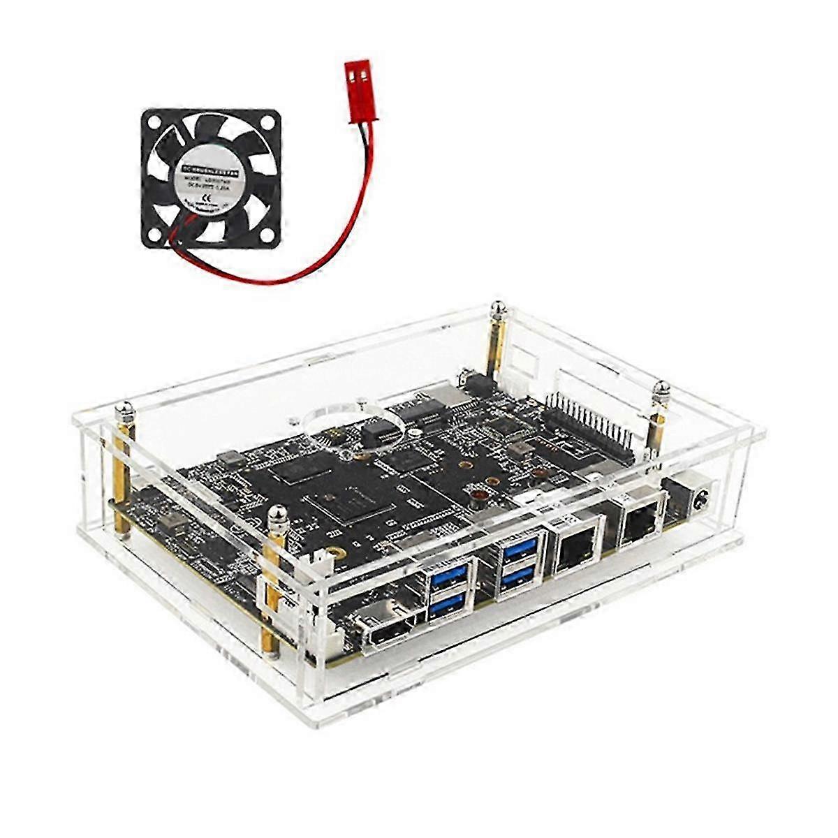 For Bananapi -F3 Development Board+Case+Fan SpacemiT K1 8Core RISC-V 2G LPDDR4 8G EMMC 2.4G/5G WiFi BT4.2 Motherboard
