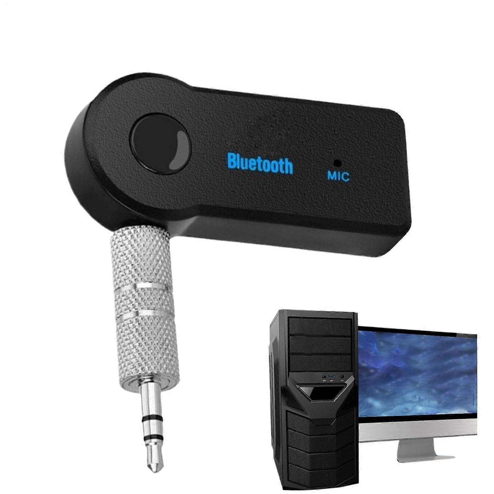 Wireless Car Receiver, 3.5mm Bluetooth Adapter for Stereo Amplifier, Compatible with MP3 Players and Wired Headphones