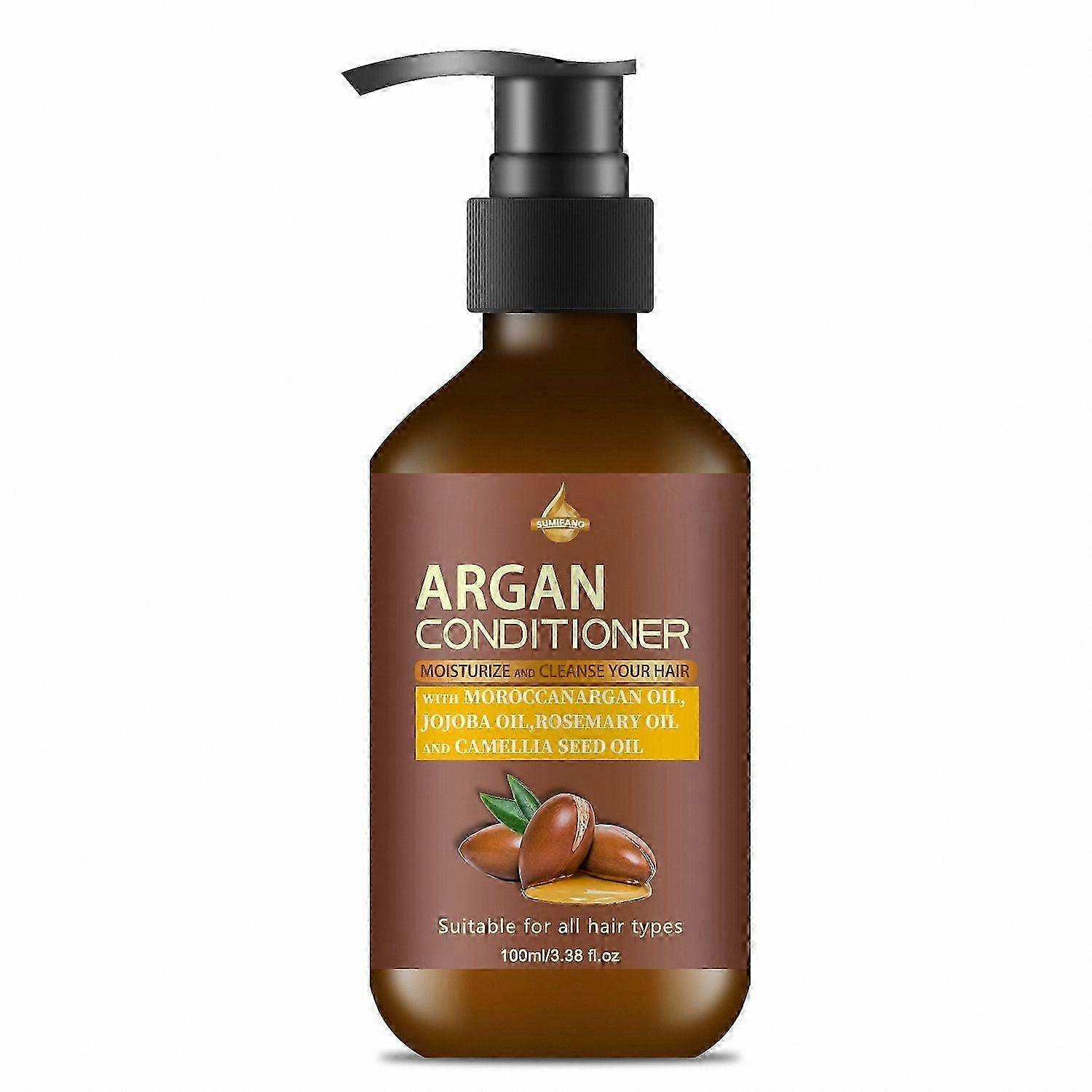 Moisturizing Argan Oil Hair Care Set for Dry and Frizzy Hair, Natural Shampoo and Conditioner for All Hair Types