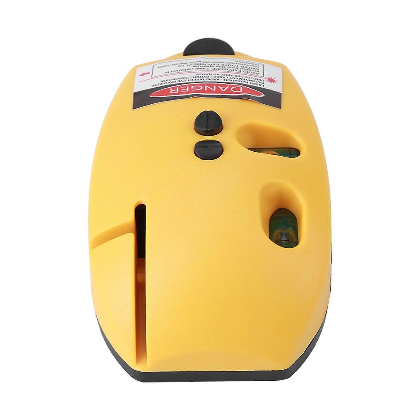 2 Lines Vertical Horizontal Line Infrared Level Right Angle Measuring Tool Yellow