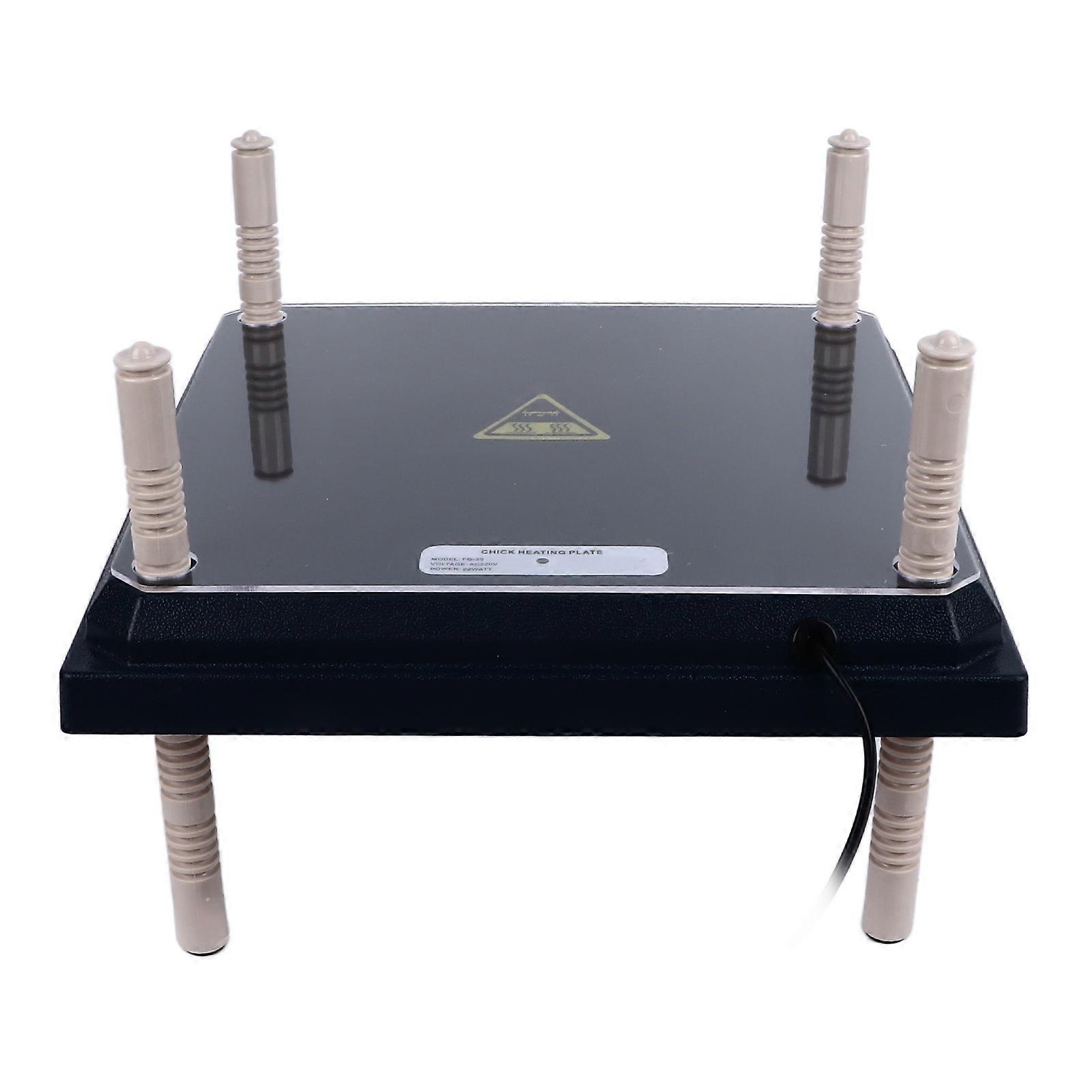 Brooder Heater for Chicks 30.7x30.7cm Black Adjustable Height US Plug