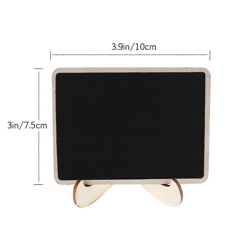 Lightweight Rectangle Mini Blackboard Signs For Plant Decorating And Table Decoration 10X7.5X3cm 16Pcs