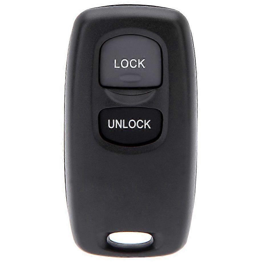 Uncut Key Replacement 2 Button Keyless Entry Remote Key Fob Shell Case and Button Pad Compatible wi