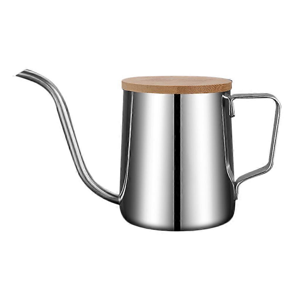 Hand Drip Coffee Kettle for Storage with Lid Stainless Steel Material