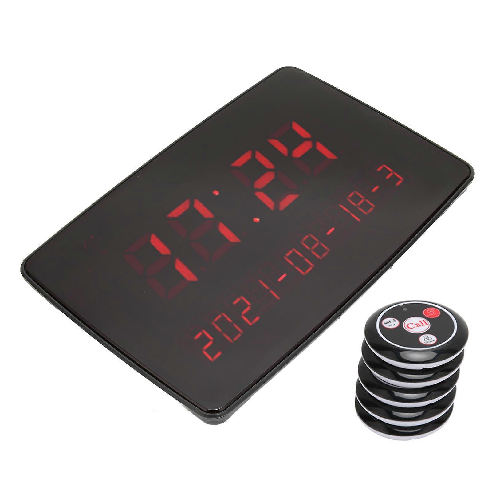 Wireless Restaurant Pager System 400 Pagers IPX4 Waterproof UK Plug