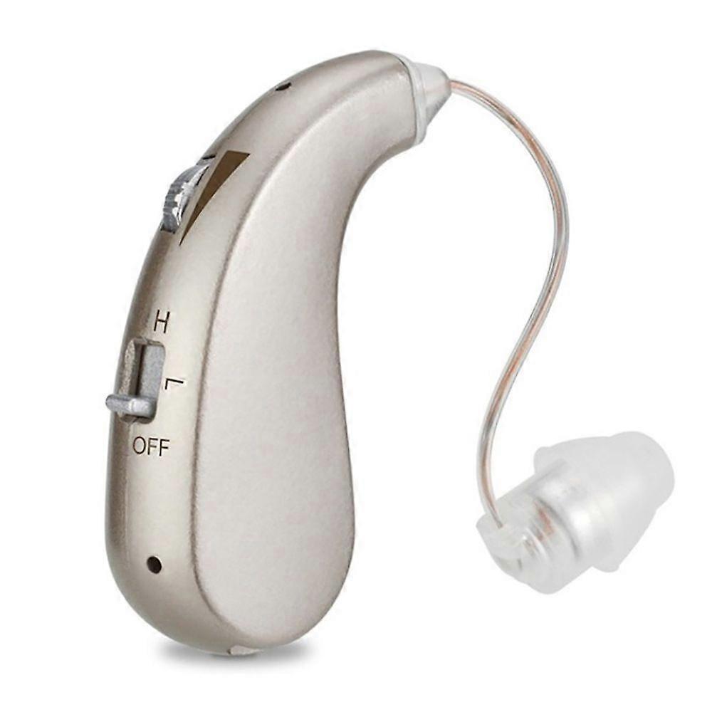 Hearing Amplifier for Seniors, In-Ear, High Quality, Easy to Use, Lightweight, Rechargeable, Dual Ear, Wireless(silver)
