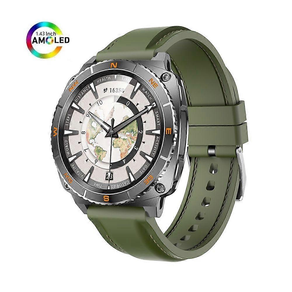 Smartwatch LC319 GPT AI Watch Face 1.43 Inch AMOLED(Green)