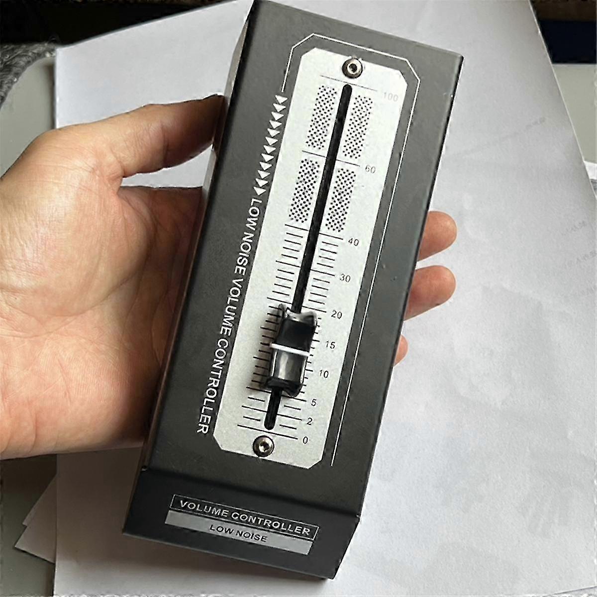 Fader Volume Adjustment Controller with 6.5mm Interface for Desktop Speaker Amplification