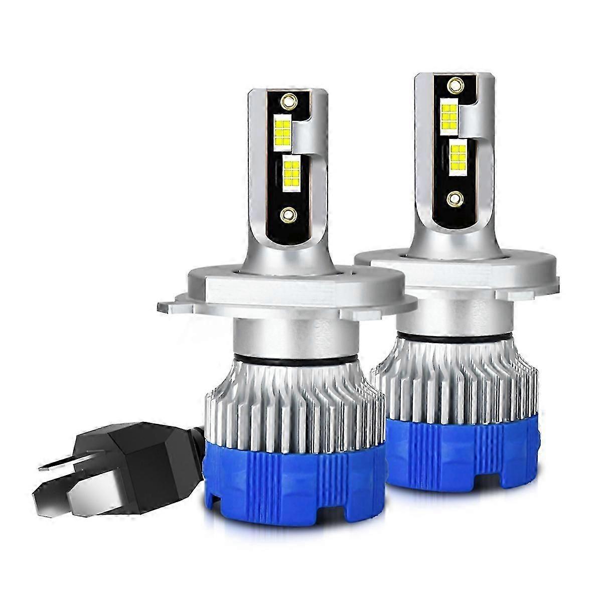 H4 LED Fog Light Bulbs, Car Headlight Canbus Light, 50W 5000LM 6000K Cool White Light, DRL Replacem