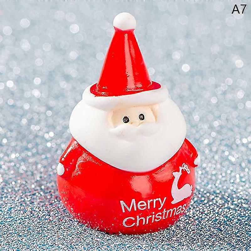 Christmas Resin Ornament Figurines Craft Xmas Decorations For Home Fireplace Tab