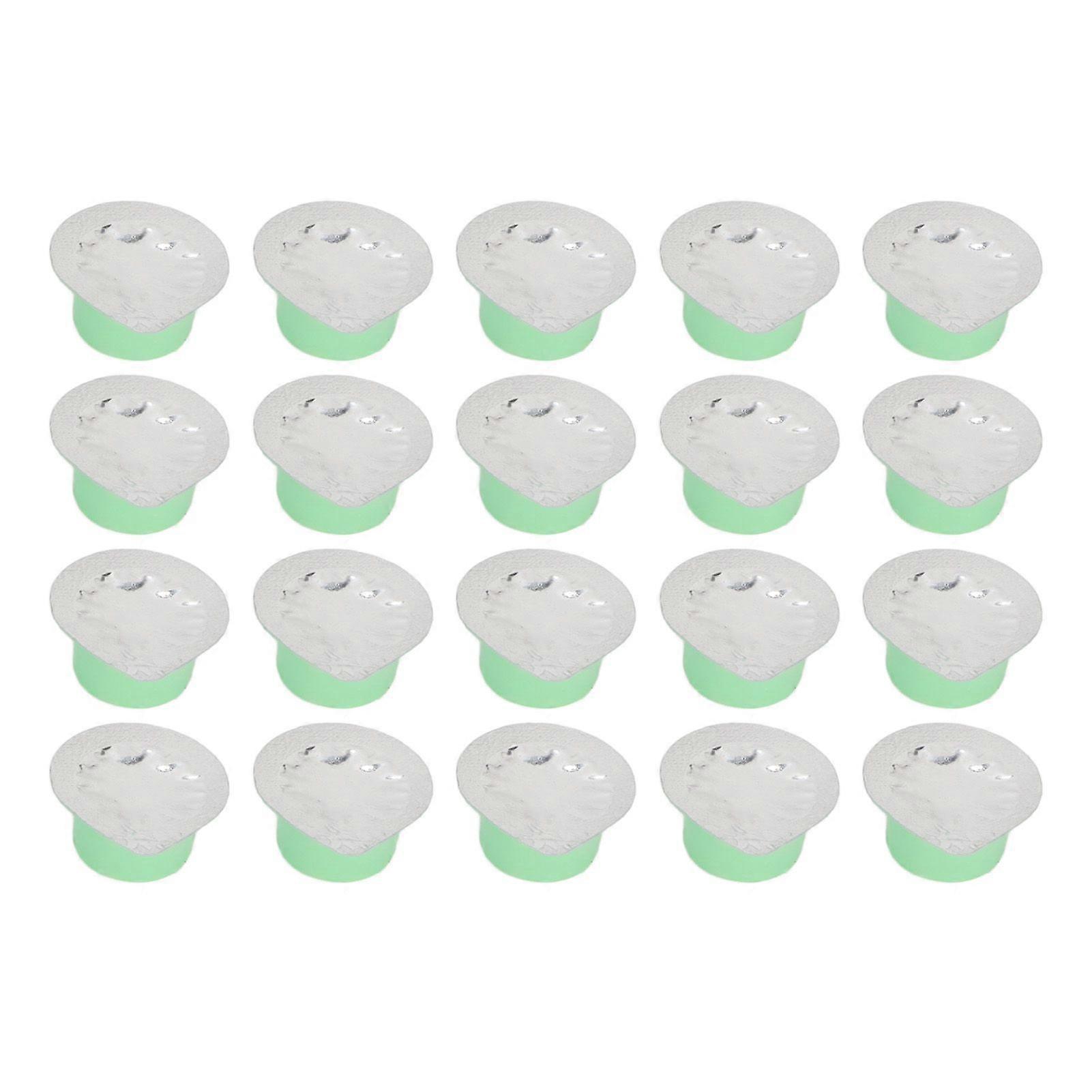 20pcs Teeth Polishing Cream Natural Safe Improved Dental Protection Teeth Polishing Whitening Cream for Oral Care Green