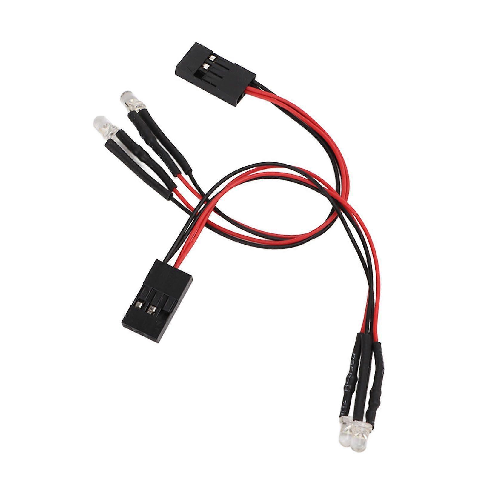 2Pcs Modified LED Light for Axial Scx24 for 1/24 1/18 Scale Remote Control Car Models White Light