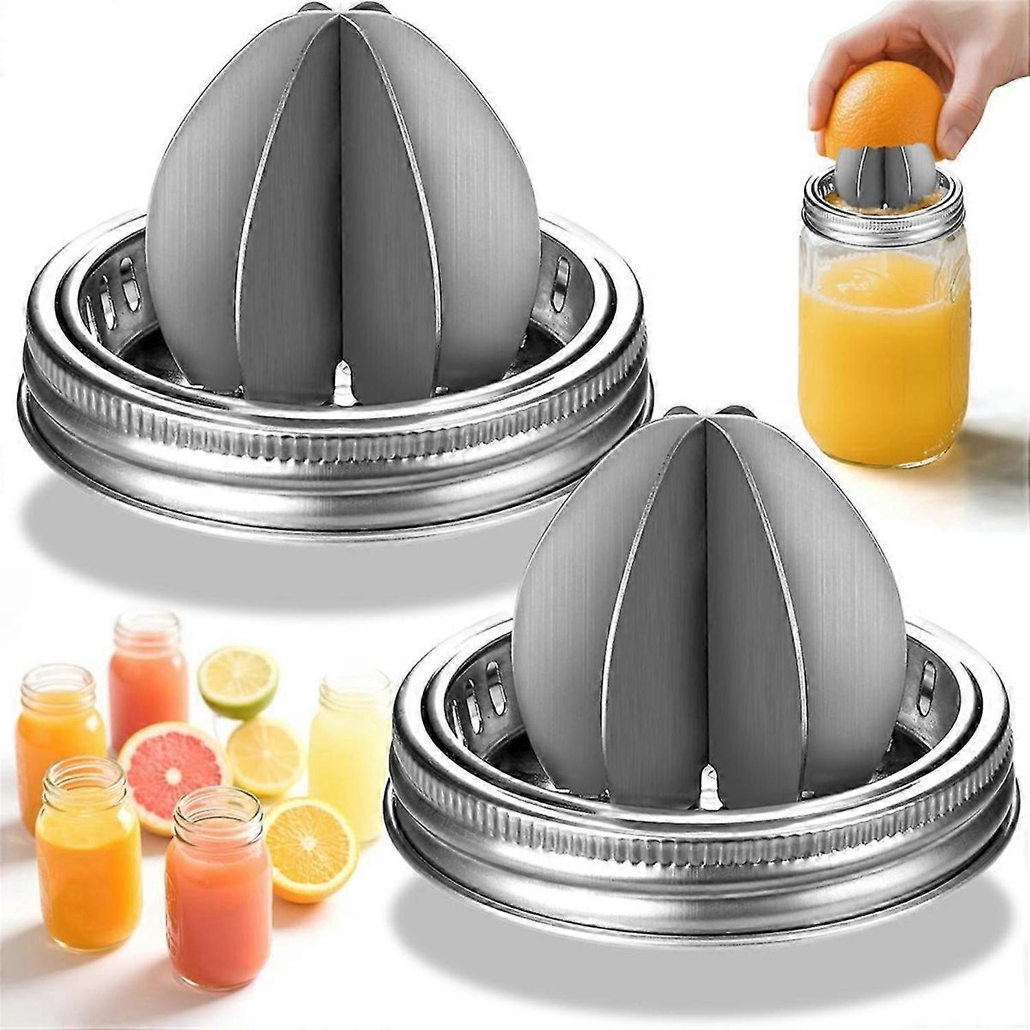 MasonJar Juicer Lid, Juicer Manual/Citrus Reamer/Lemon Squeezer