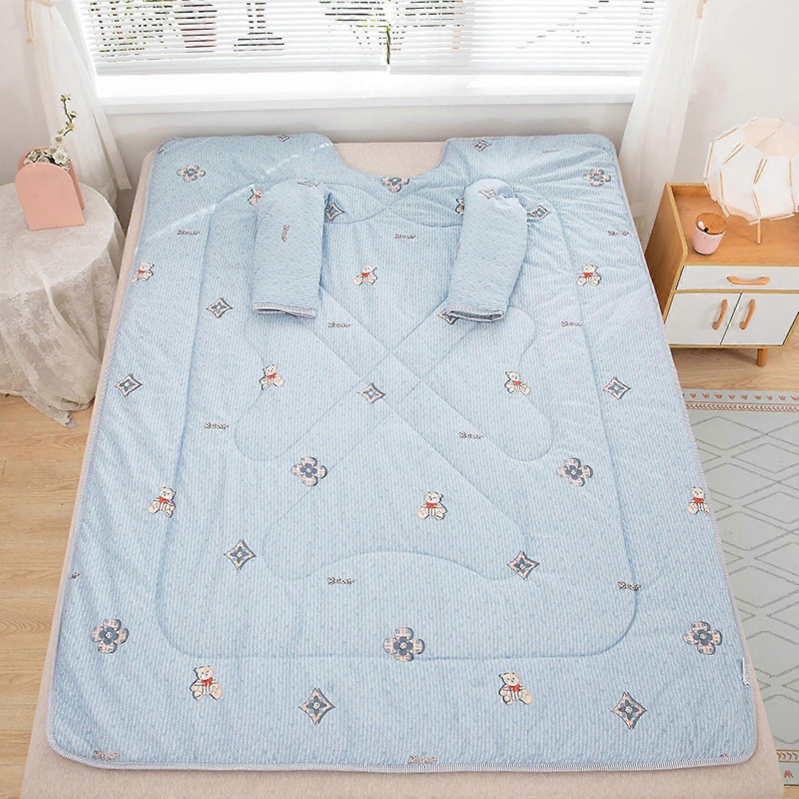 Blanket With Sleeves Warm Thick Leg Covering 47.2 X 63 Inches For Reading Studying And Working Model B