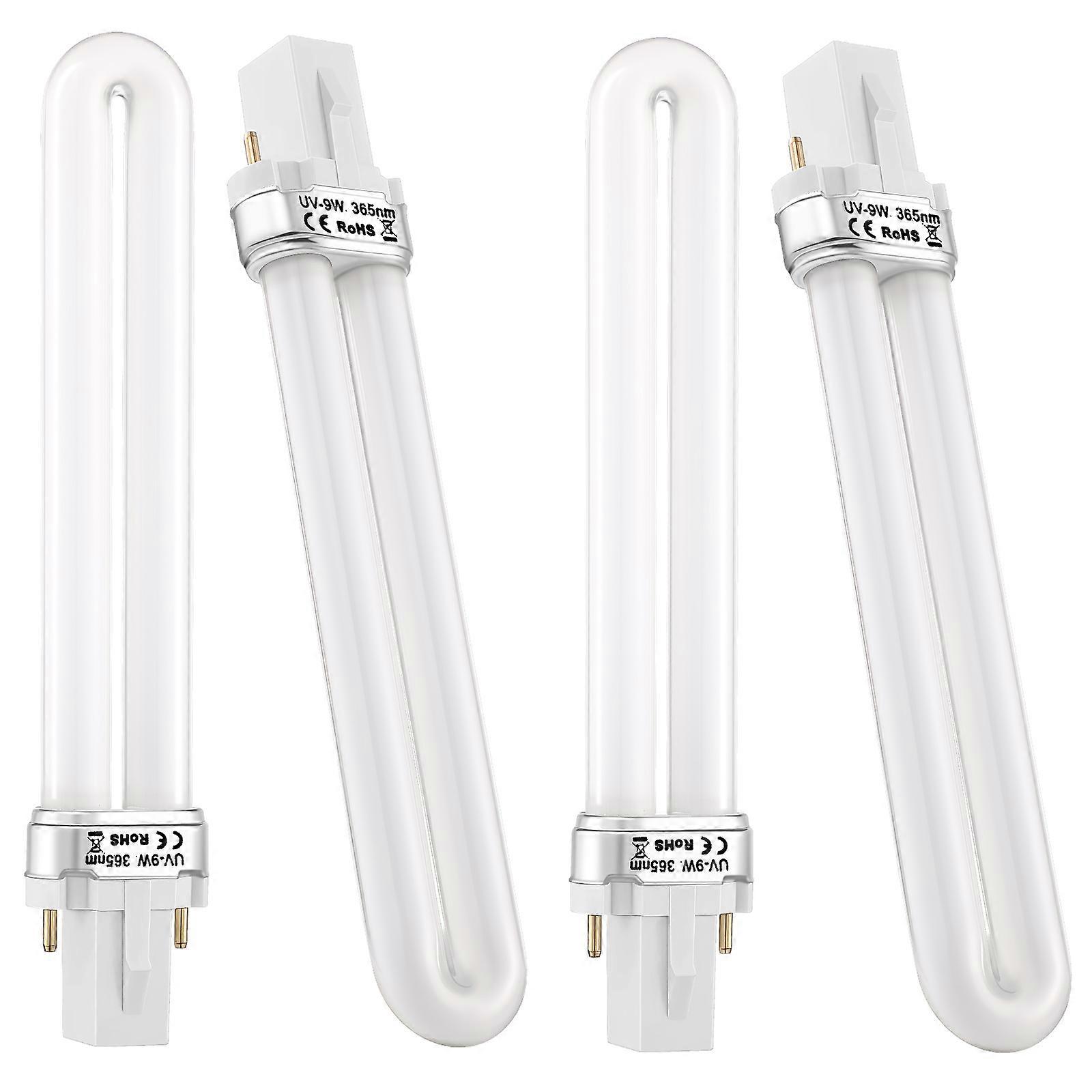 Uv Light for Nail Dryer Lamp Tubes Replacement with 4Pcs Bulbs