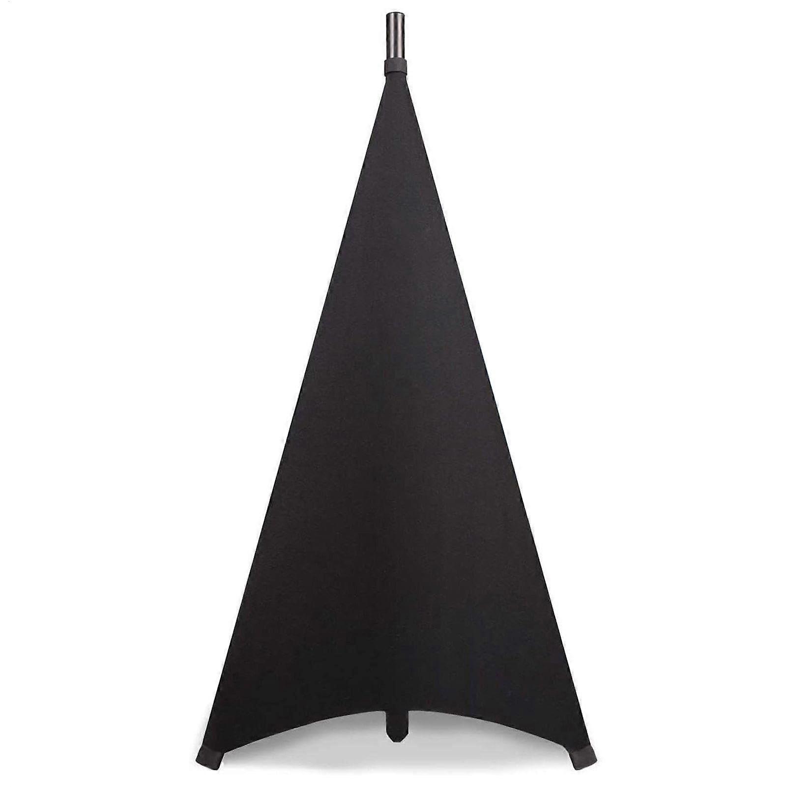 Scrim Speaker Stand Black Stretchable Cover for Tripod and Lighting Stands, DJ Speaker Stand Cover