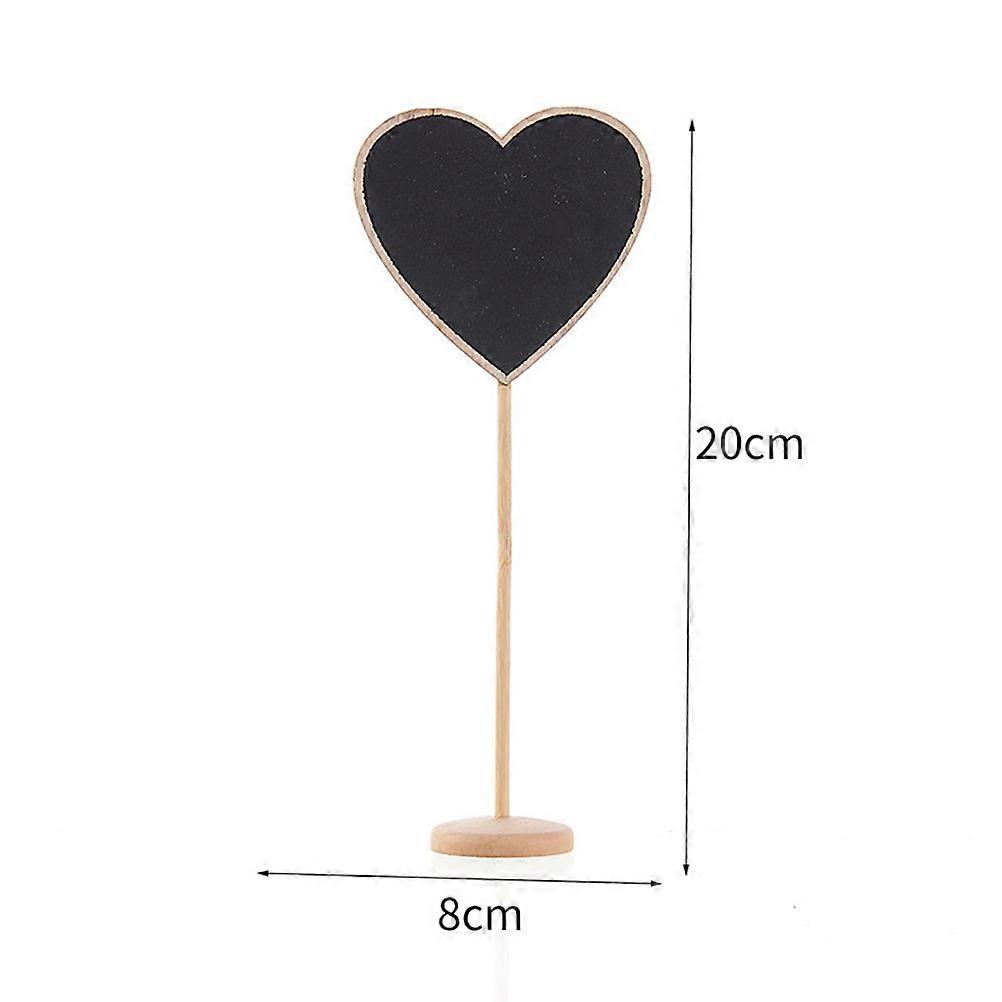 Message Board Wooden Mini Blackboard for Leaving Message 15Pcs Set