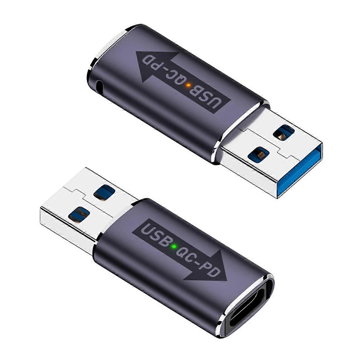 QC to USB C PD Adapter USB3.1 Male to Type C Female Fast Connector