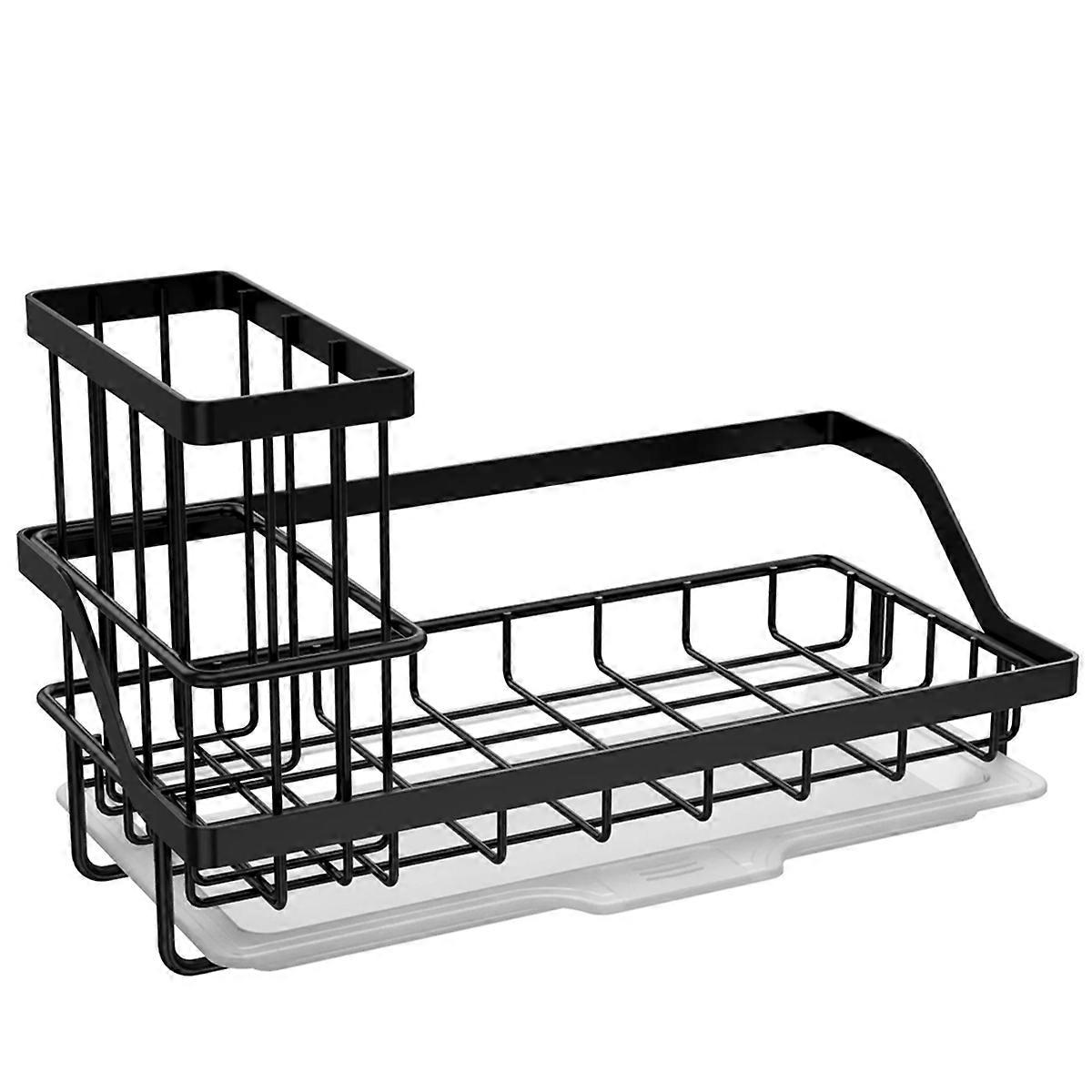 Stainless Steel Sponge Holder Removable Kitchen Sink Rack,A