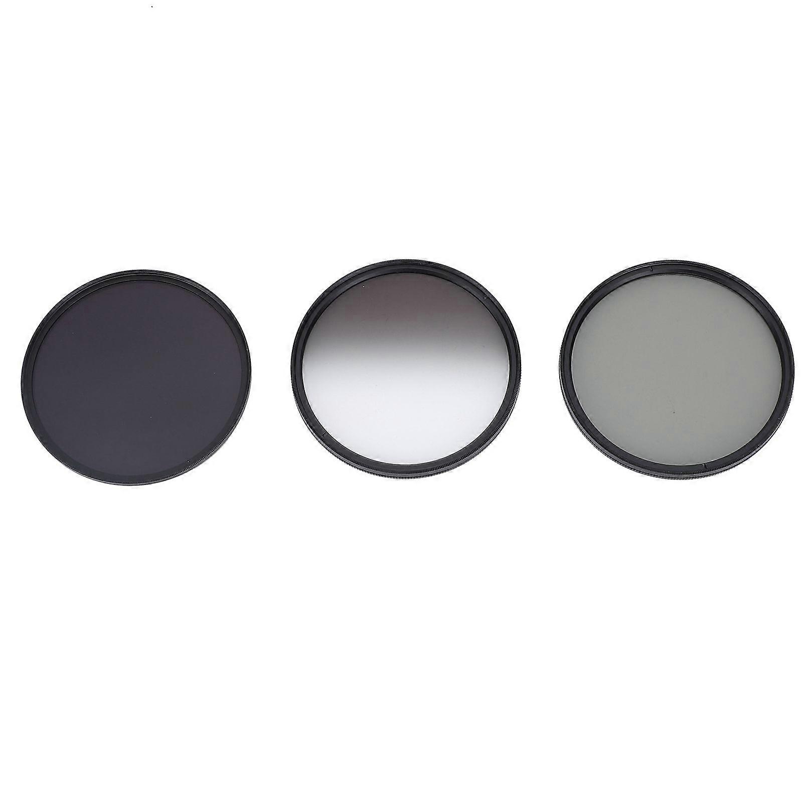 3 in 1 Camera Filter Kit ND8 CPL GND Filter Set Replacement Neutral Density Filter Circular Polarizing Filter Graduated ND Filter 82mm / 3.2in