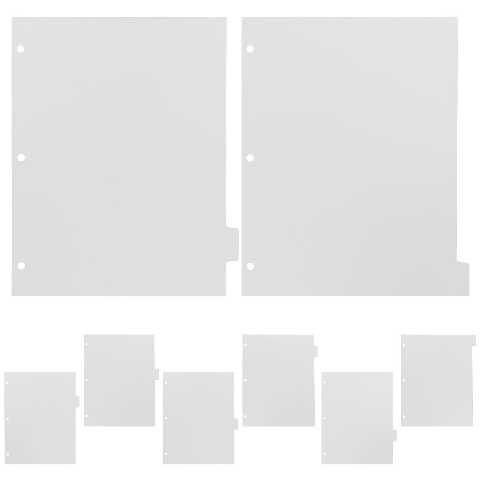 8 Sheets of Planner Dividers Index Pages Binder Dividers Detachable Notebook Binder Dividers Detachable Binder Page Markers Paper Dividers Binder Supp