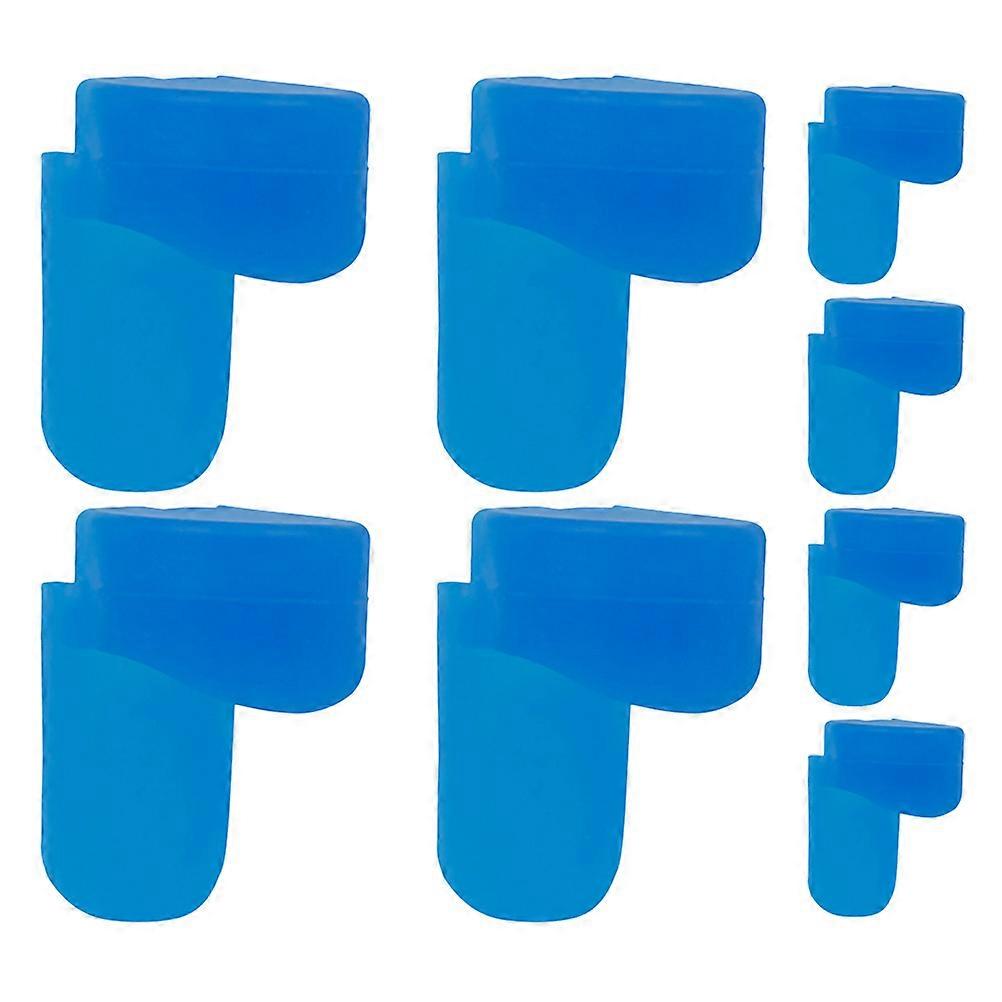 Blue Silicone Clarinet Rest for Support 8Pcs Thumb Cushions