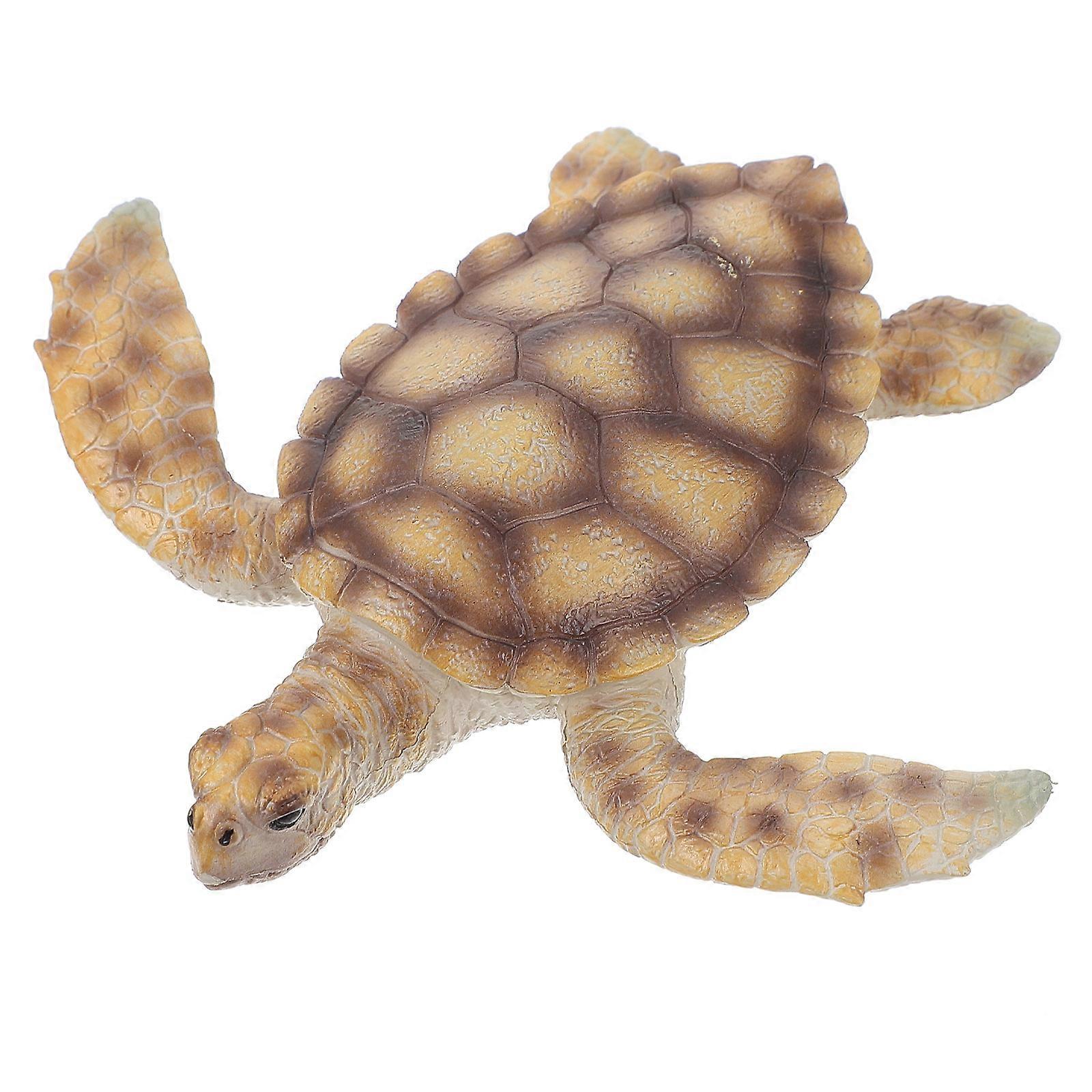 Turtle Model Plaything Solid Durable Simulation for Playing Use 2Pcs