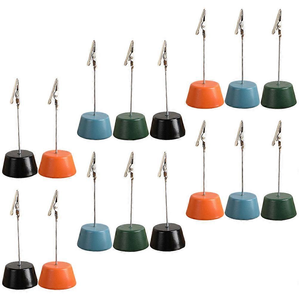 Assorted Color Message Clips Desktop Card Holders for Memo Holding 32Pcs
