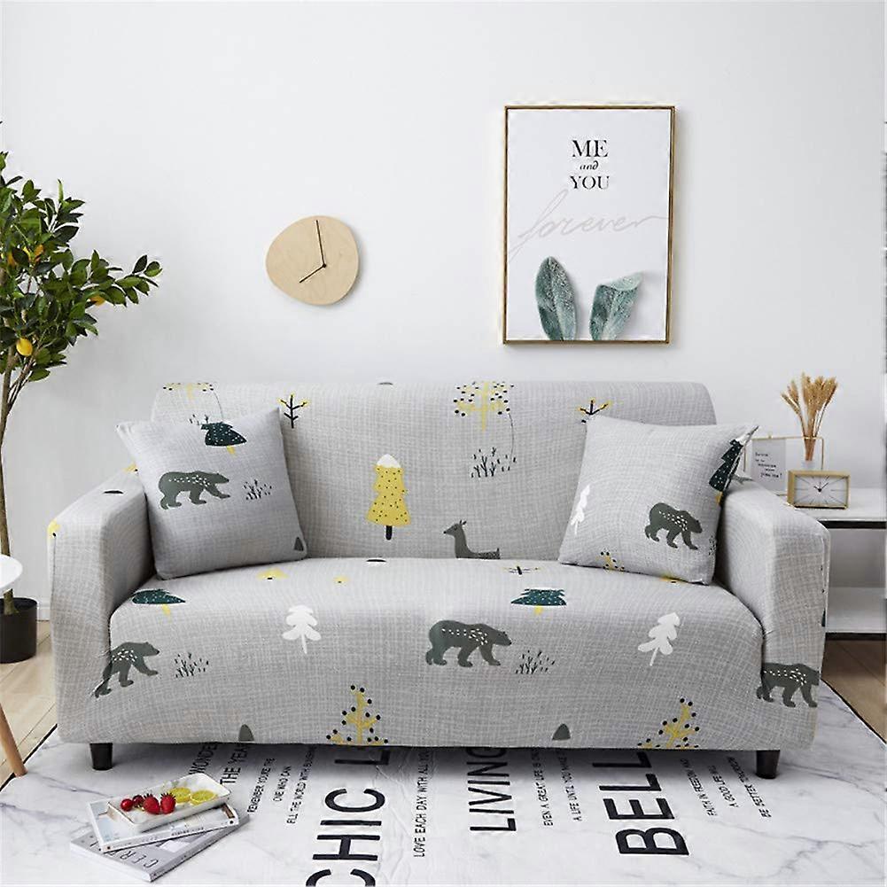 Sofa Cover Elastic Retractable Universal Fits Most Sofas Includes 2 Pillowcases Pet Protective Cover