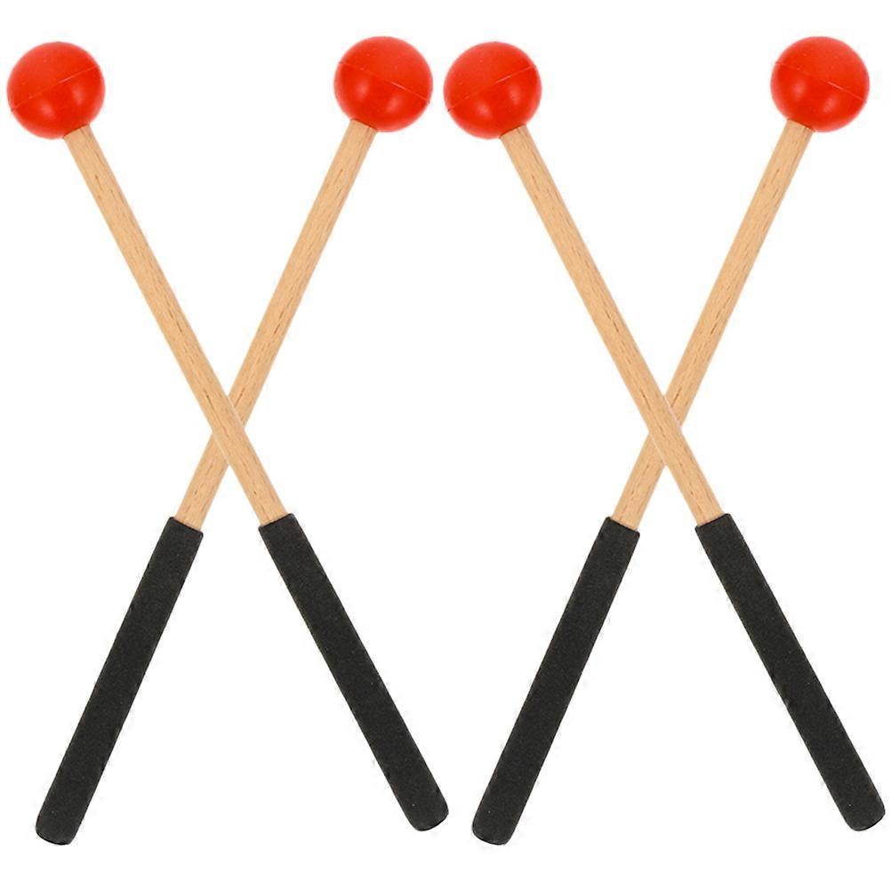 Drum Mallets 6 Pairs Stylish Mallets For Professional Musicians Red Functional And Elegant Design