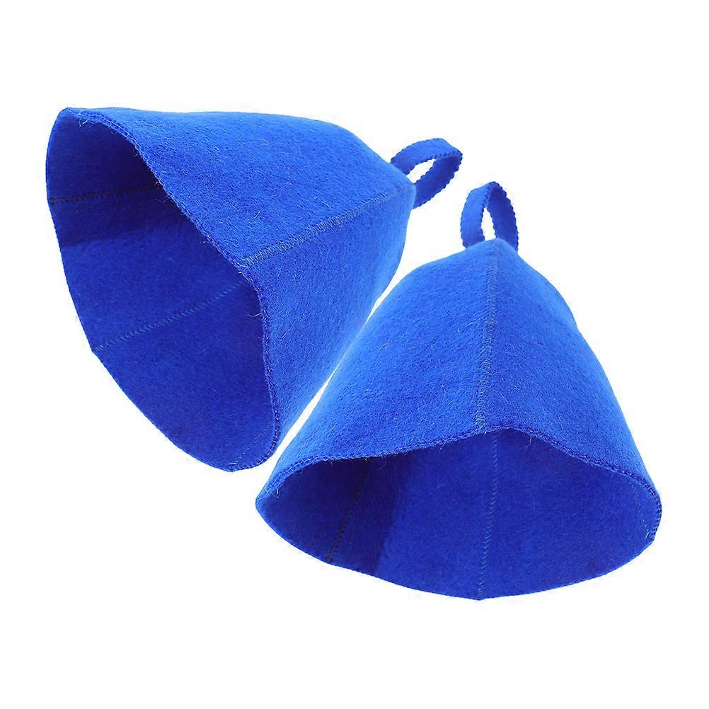 Comfortable Wool Sauna Hats for Bathing 4Pcs Thickened Wool Hats