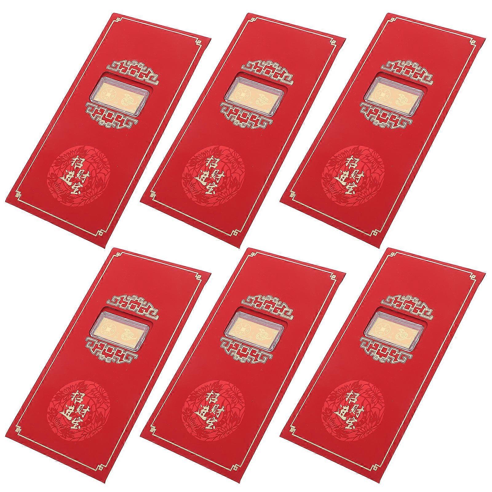 Chinese New Year Gift 18 Pcs Red Envelope Expressing Love And Care For Friends And Family In Rectangular Design