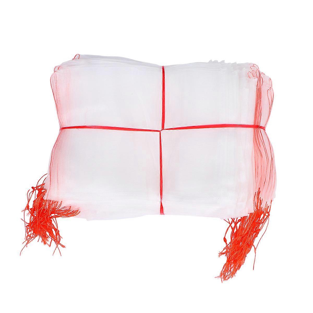 Garden Net Bag Nylon Mesh for Insect-Proof Protection 100Pcs White Bags