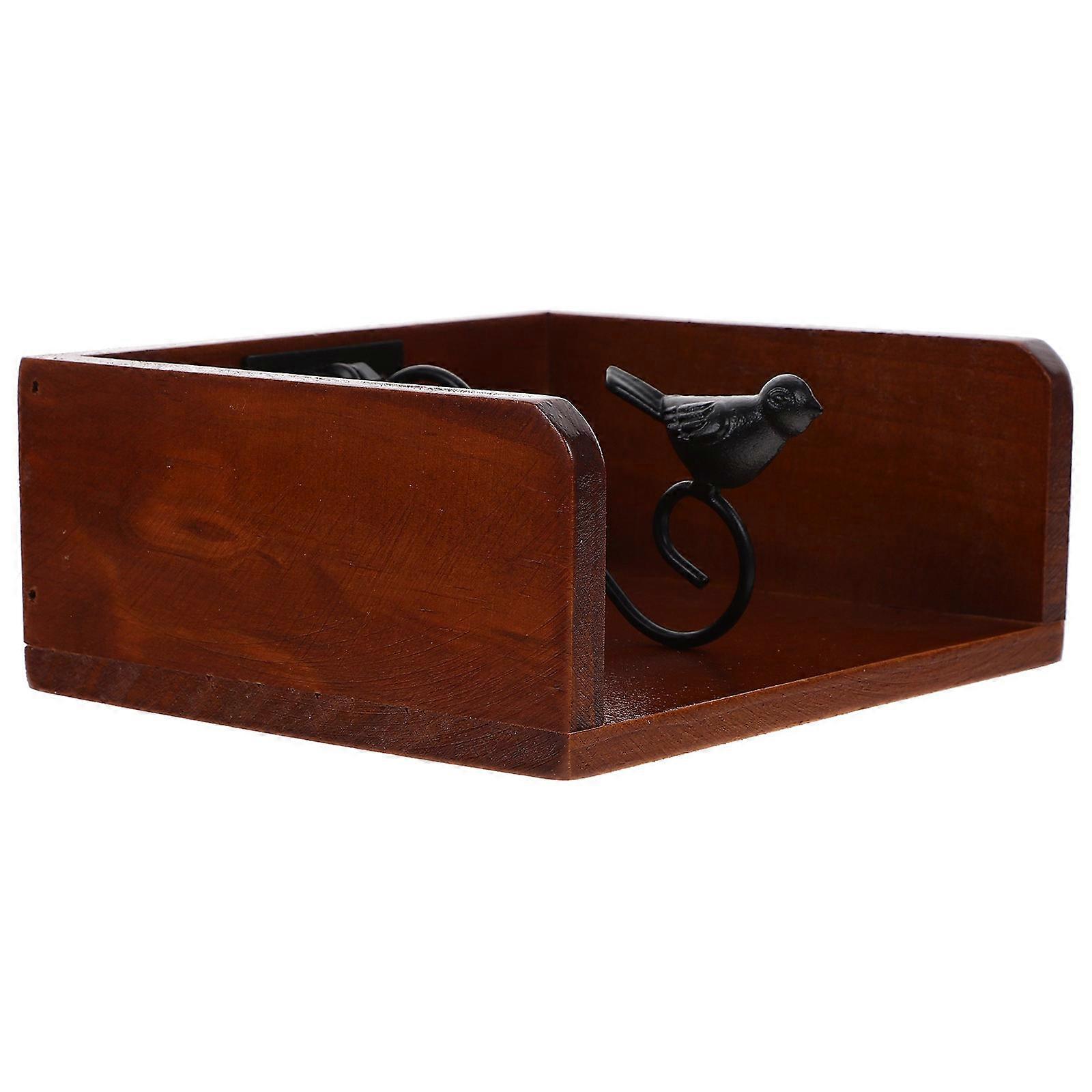 Paper Napkin Organizer for Kitchen Use 4Pcs Rustic Farmhouse Napkin Holder