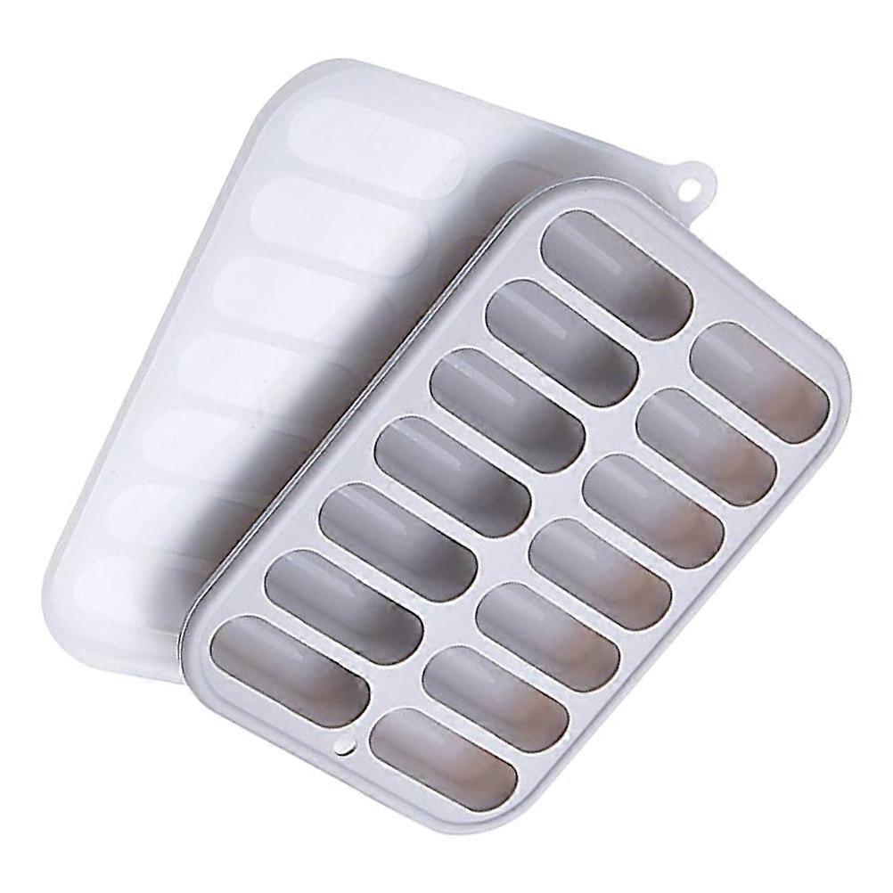 2Pcs Silicone Ice Cube Tray for DIY Baking Mold Grey Ice Box Use