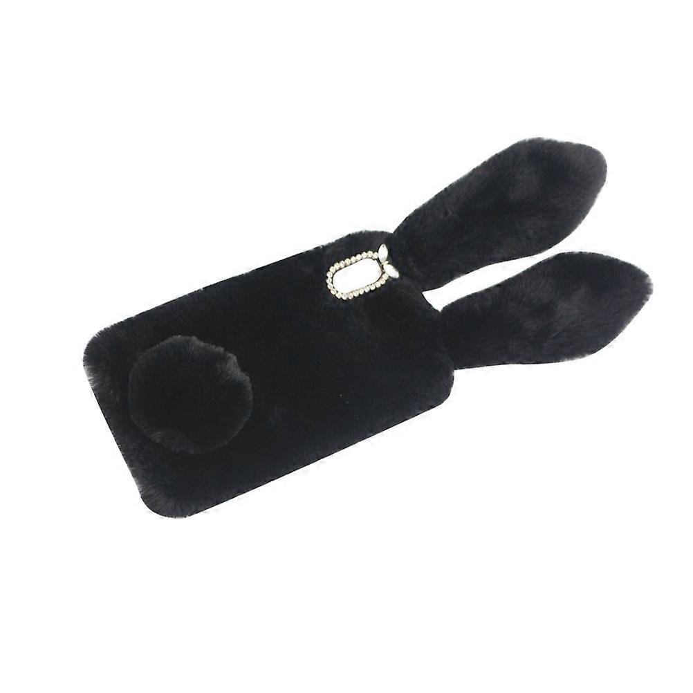 Cover Plush Phone Shell for Autumn Winter Use 3Pcs Black