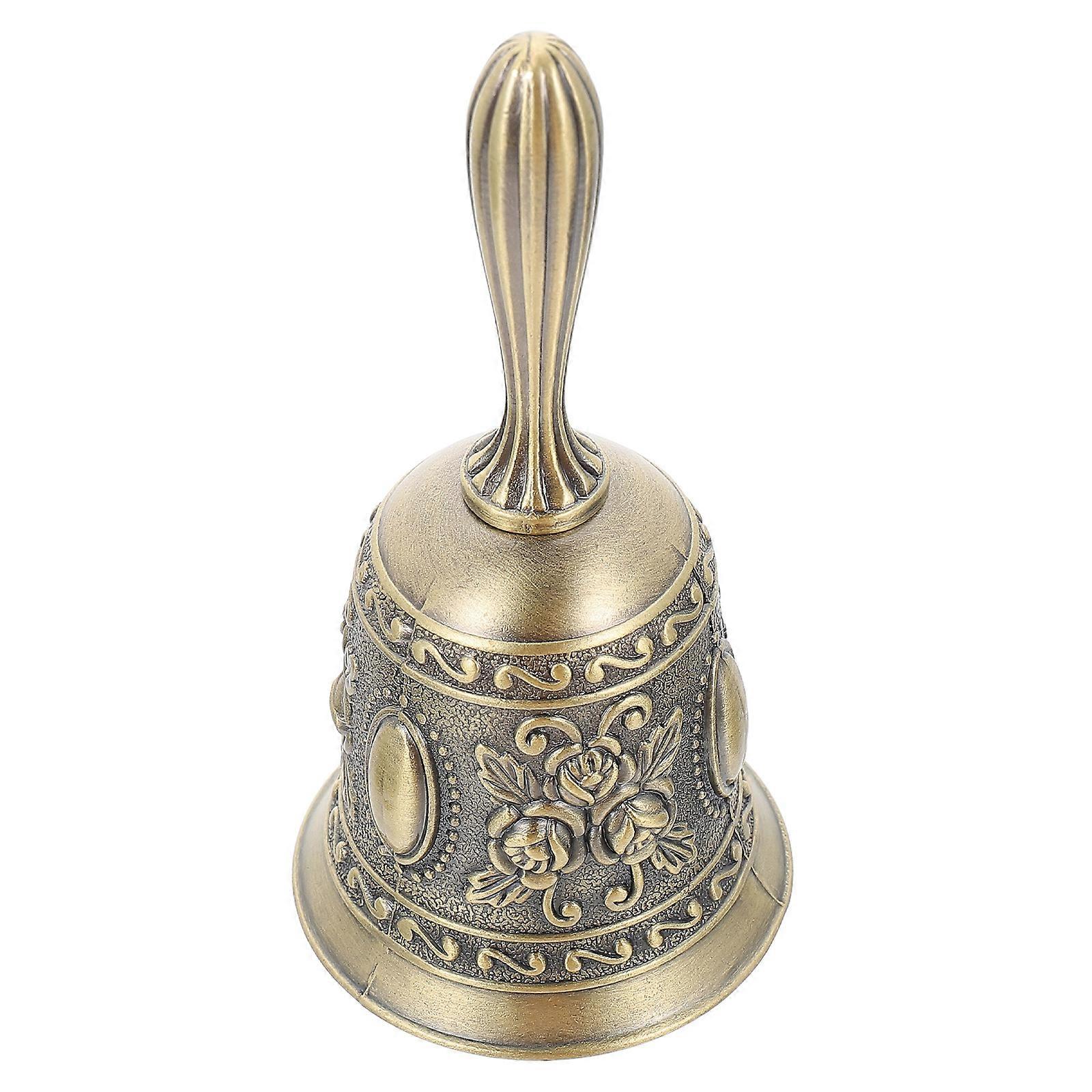 Restaurant Hand Bell Metal Bell for Call 4Pcs Multi Color