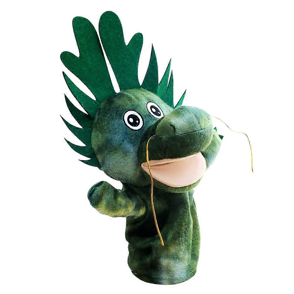 Dragon Finger Puppet Cartoon Dragon Plush Hand Puppet Children Educational Playthings Assorted Color for Imagination Activities 1Pcs