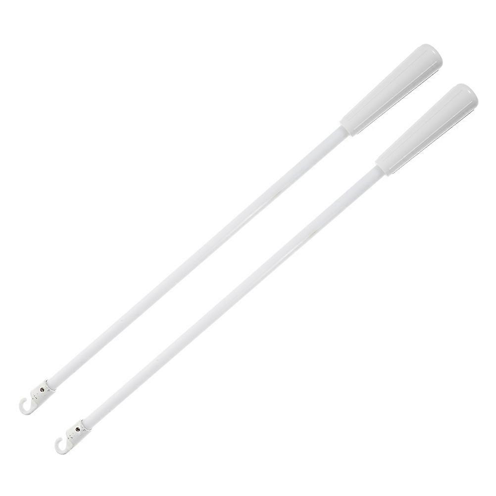 Tilt Control Rod For Vertical Blinds Replacement Part Indoor Use White Fiberglass 30X1.5X1.5CM 2Pcs