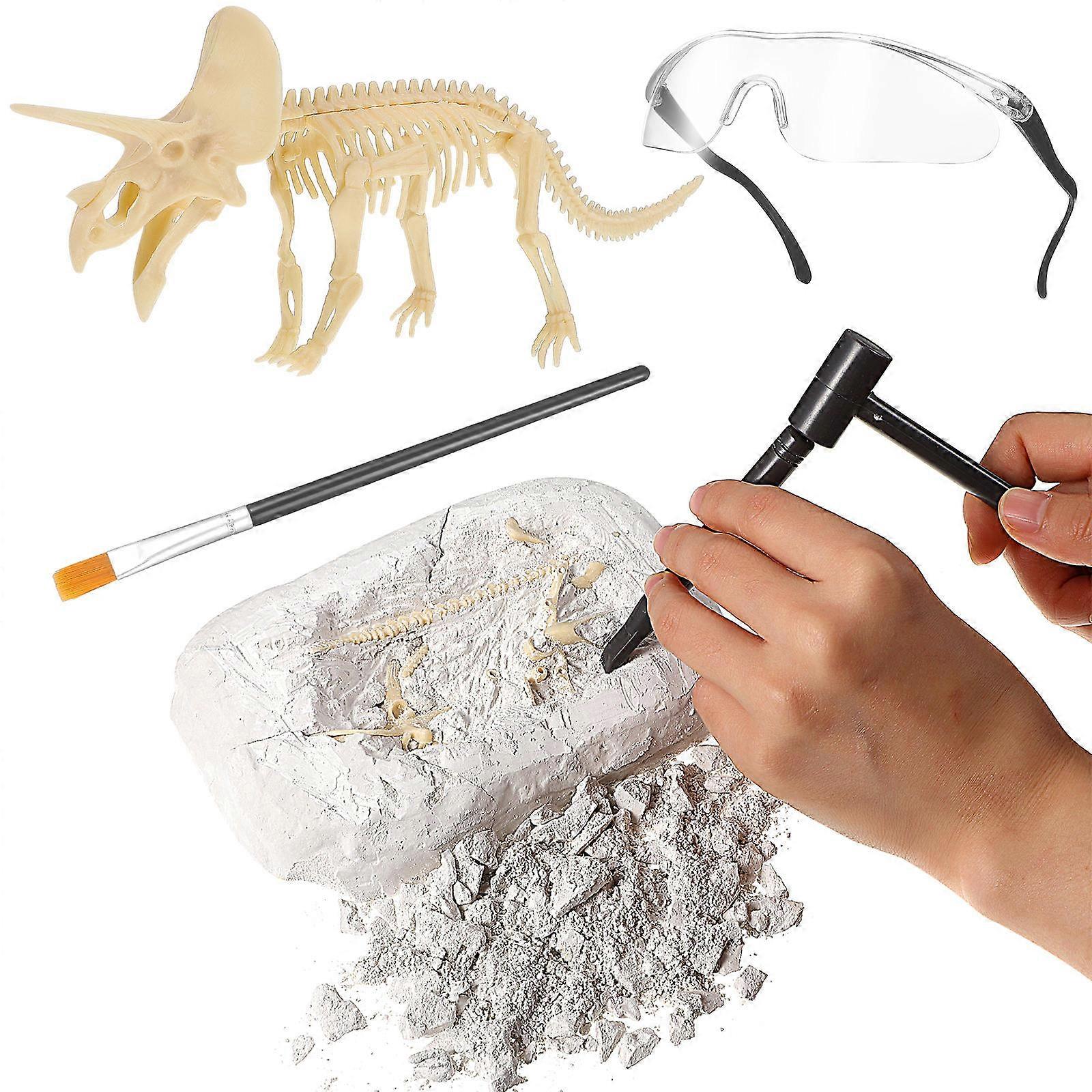 Dinosaur Archaeological Excavation Toys Set for Playing Plastic Material